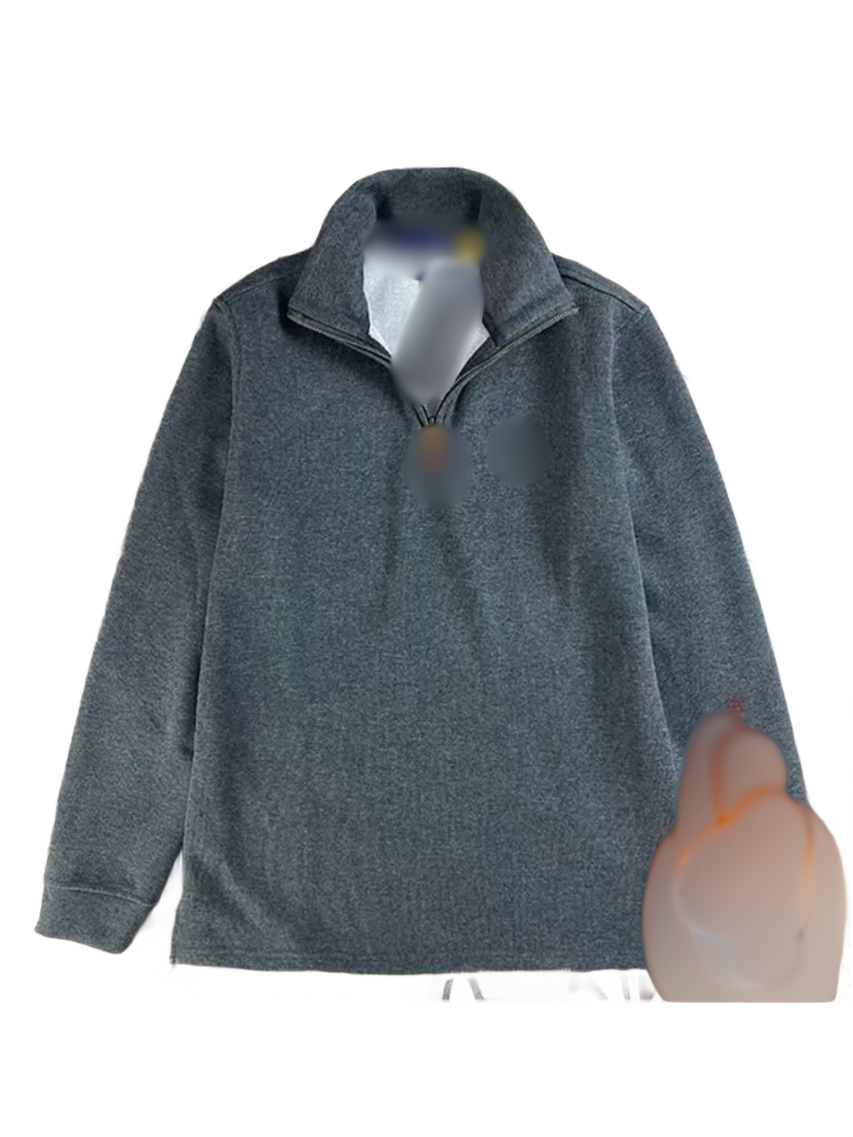 Grey Quarter-Zip Jumper