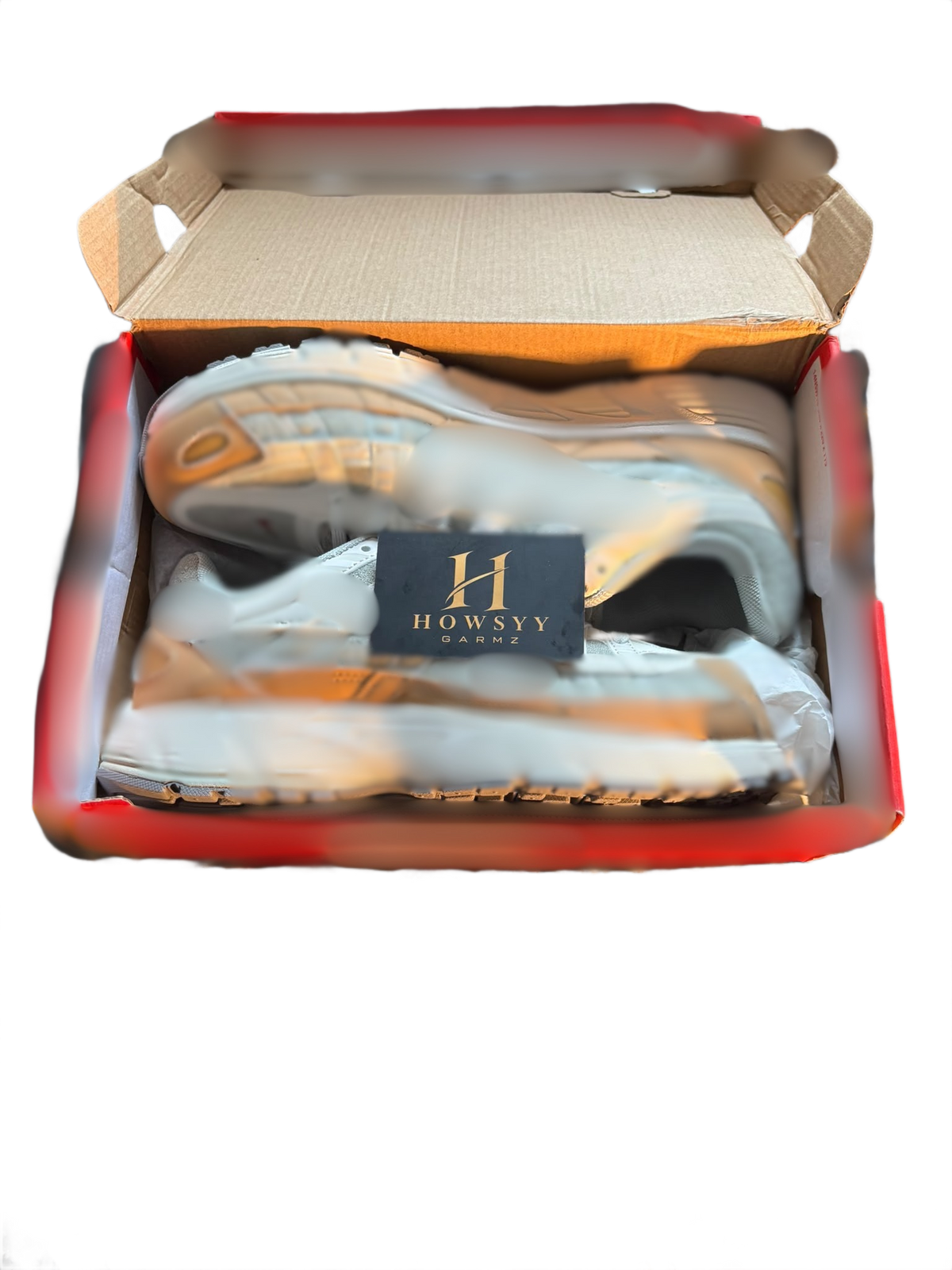 White and Khaki Shoes